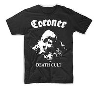 UKHrf35h Coroner Death Cult Thrash Metal Band Mens Outdoor Graphic Tshirt Black L