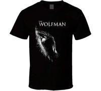 UKHrf35h Realm The Wolfman Movie Poster Horror Werewolf T Shirt Black L