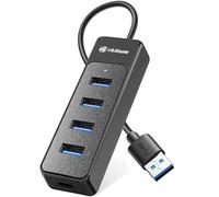 Ukiism Hub USB 3.0 de 4 puertos, extensor USB con puerto de alimentación USB C de 5 V, divisor USB para laptop, PC, coche, PS4/5, Xbox y más