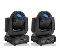 UKing Cabeza Movil LED 100W Luces DJ RGBW 8 Patrón 8 Color DMX512 Iluminación de Escenario Spot luces de Discoteca para Bar Club Fiesta Disco Boda