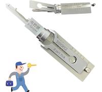 Ukisisi Key Decoder Lock Pick,Stainless Steel Key Decoder,Master Key Decoder,sc1 Stainless Steel Key Decoder,Key Decoder Lock Pick,Utility Keys Stainless Steel,2 In 1 Lock Pick and De-Coder Tool