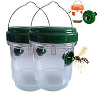 Ukisisi Trampa Avispas Exterior, Trampa Polillas Alimentos, Atrapa Moscas Exterior, Trampas para Mosquitos De Jardín Resistentes A Avispas Y Abejas, para Uso En Exteriores
