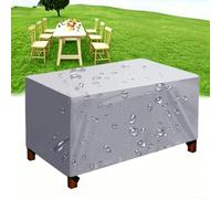 UKIXOM Funda Mesa Exterior Impermeable Funda para Muebles de Jardín Exterior 420D Oxford, 220x105x70cm/LxWxH Funda Mesa Impermeable Rectangular, con Protección UV