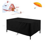 UKIXOM Funda Mesa Jardin Impermeable Funda Conjunto Jardin 365x315x85cm/LxWxH Varios tamaños Exterior Resistente al Viento Anti-UV 600D Exterior Protección Cubierta de Muebles de Mesas