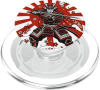 Ukiyo-e Anime Style Samurai Warrior Japanese Flag Ninja PopSockets PopGrip para MagSafe