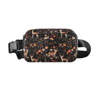 Ukiyo-e - Bolsa cruzada estilo Dreamy Deer para mujeres y hombres, bolsa deportiva cruzada de gran capacidad con correa ajustable para viajes, gimnasio y trabajo, Ciervo soñador estilo Ukiyo-e, 1 size