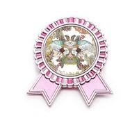 Ukiyo-e - Broche con diseño de árbol de flores de Japón, color rosa, Medium, Metal