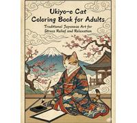 Ukiyo-e Cat Coloring Book for Adults:Traditional Japanese Art for Stress Relief and Relaxation: adult coloring book / stress relief / relaxation / Japanese art / cats