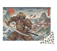 Ukiyo-e de Samurái Japonés Puzzle 1000 Piezas Adultos Y Niños,Premium,Cartón,Deco Pared,Regalo Ideal,Desafío,Rompecabezas,14 Años+,Anti-estrés,Relax,Reto,Educativo 52x38cm