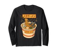Ukiyo-E Ramen Japanese Retro 90s Mecha Warrior Meka Roboto Manga Larga