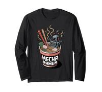 Ukiyo-E Ramen Japanese Retro 90s Mecha Warrior Meka Roboto Manga Larga