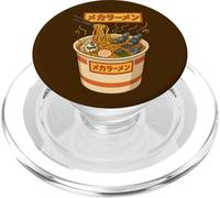 Ukiyo-E Ramen Japanese Retro 90s Mecha Warrior Meka Roboto PopSockets PopGrip para MagSafe