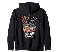 Ukiyo-E Ramen Japanese Retro 90s Mecha Warrior Meka Roboto Sudadera con Capucha