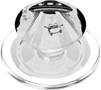 Ukiyo-e Style UFO secuestrando Linda Rana Pintura artística de Tinta PopSockets PopGrip para MagSafe