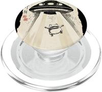 Ukiyo-e Style UFO secuestrando Linda Rana Pintura artística de Tinta PopSockets PopGrip para MagSafe