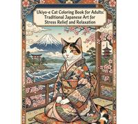 Ukiyo-e Ukiyo-e Cat Coloring book for Adults: Traditional Japanese Art for Stress Relief and Relaxation: Japanese art / Japanese woodblock prints / Stress Relief / Mindfulness / Ukiyo-e cat / kimono