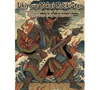 Ukiyo-e Yokai Rock Star Coloring Book for Adults: Traditional Japanese Art for Stress Relief and Relaxation: Japanese Art / Woodblock Print / Stress Relief / Mindfulness / Yokai Rock Star