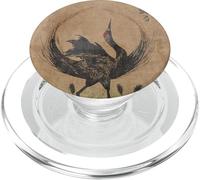 Ukiyoe Red Crowned Crane | Ilustración Tradicional Japonesa PopSockets PopGrip para MagSafe