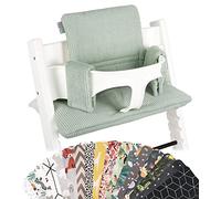 UKJE Cushion Compatible with Stokke Tripp Trapp (Old and New Model) 2 Pieces, Baby High Chair Cushion Oeko-Tex Cotton, Easy to Clean