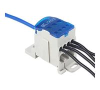 UKK-80A / 125A / 160A Caja de distribución de bloque de terminales de carril DIN con aislamiento eléctrico, conector de alambre, caja de conexiones de alimentación para armarios de distribución