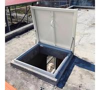 Ukkajovlex Claraboya Techo Trampilla De Acceso Al Techo De Alta Resistencia, Blanca Puertas De Trastero. Cubierta De Claraboya De Acceso De Emergencia Impermeable Y Sellada.(90x50cm(35.4x19.7in))