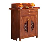 Ukkajovlex Mesa De Ofrendas Y Altar Compacto con Cajón Superficie De Meditación 78~168cm Altar Zen Neochino con Bandeja Extraíble, Estructura Roble(Jatoba,W: 30.7 in (78 cm))