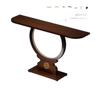 Ukkajovlex Mueble Recibidor Mesa De Entrada China Moderna Estilo Lujo Ligero Bambú 80/100/120cm Cinta Capacidad 150kg | Bordes Redondeados | para Apartamento Pequeño, Templo, Sala(80cm)