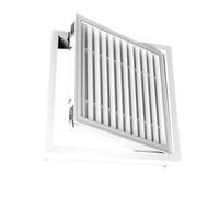 Ukkajovlex Pladur Trampilla De Inspección Metálica Exterior con Buena Ventilación Tapa Blanca para Orificio De Ventilación De Contenedor De Envío Puerta Contador Agua Tapa Cuadro(28x28in/70x70cm)
