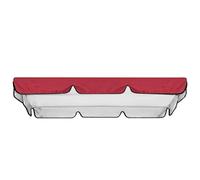 Ukkajovlex Toldo para Columpio De Jardín 142x120 195x125 150x50 Impermeable Y Protección UV, Reemplazo De Techo para Columpio Doble, Cubierta para Porche Exterior, Fácil Instalación(Red,142x120x18cm)