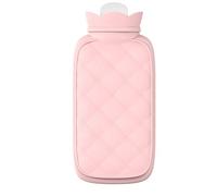 UKKD bolsa agua caliente Bolso De Agua Caliente De Gel De Silicona De Nuevo Patrón, Bolso De Punto De Calificación De Alimentos Llena De Agua,Cuidado De La Bolsa De Agua Caliente Portátil Para Mujeres