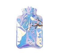 UKKD Botella de agua caliente 1 Pz 18 * 12 Cm Trasparente Portatile Stampato Bottiglia Di Acqua Calda Calda Belly Treasure Mano Scaldamo Mini Borse Per Acqua Calda