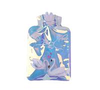 UKKD Botella de agua caliente 1 Pz 18 * 12 Cm Trasparente Portatile Stampato Bottiglia Di Acqua Calda Calda Belly Treasure Mano Scaldamo Mini Borse Per Acqua Calda