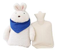 UKKD Botella de agua caliente Gomma Acqua Calda Sacchetto Di Acqua Calda A Mano Riscaldamento Piedi Bottiglia Piedi Caldi Peluche Tessuto Inverno Riscaldamento Carino Presente