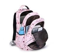 UKKD Mochila Large Schoolbag Cute Student School Backpack Printed Waterproof Bagpack Primary School Book Bags,Pink Flower