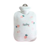 UKKO Bolsa Agua Caliente 1Pc Mano Calentador Invierno Bolsas Hot Hot Bags Peluche Paño Cubierta De Agua Inyección De Agua Botella De Agua Caliente Ruboramiento Mano Calentador-500 Ml