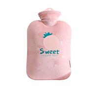 UKKO Bolsa agua caliente 1Pc Mano Calentador Invierno Bolsas Hot Hot Bags Peluche Paño Cubierta De Agua Inyección De Agua Botella De Agua Caliente Ruboramiento Mano Calentador-500 Ml