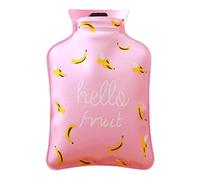UKKO Bolsa agua caliente 2P Botella De Agua Caliente Botella Cálida Belly Treasure Dibujos Animados Bolsa De Agua Mini A Prueba De Explosiones Orificio Portátil Reutilizable Reutilizable Mano-G