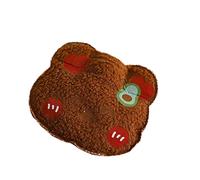 UKKO Bolsa agua caliente 2P Lindo Oso Bolsa De Agua Caliente Teddy Mini Portátil Cálido Tesoro Tesoro Menstrual Menstrual Menstrual Estómago Bolsa De Agua-Bear Head - Coffee