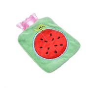 UKKO Bolsa agua caliente 2P Portátil Encantadora Dibujos Animados Agua Caliente Botella De Agua Caliente Belly Tesoro Dibujos Animados Mano Calentador Relleno Mini A Prueba De Explosiones-Watermelon
