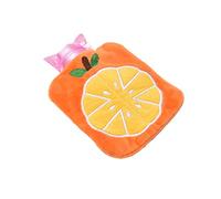 UKKO Bolsa agua caliente 2P Portátil Encantadora Dibujos Animados Agua Caliente Botella De Agua Caliente Belly Tesoro Dibujos Animados Mano Calentador Relleno Mini A Prueba De Explosiones-Orange
