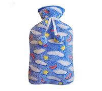 UKKO Bolsa agua caliente Bolsa De La Botella De Agua Caliente De La Impresión Del Ratón Del Conejo De 2000 Ml De La Tapa Protectora Extraíble-L