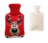 UKKO Bolsa agua caliente Botella De Agua Caliente Bolsa De Agua Caliente Inyección De Agua Pie Calentador De Cama Tamaño De La Cama Mini Portátil Bebé Mano Calentador-Plum