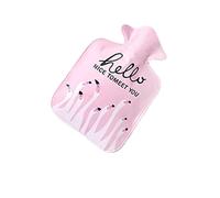UKKO Bolsa Agua Caliente Botella De Agua Caliente Cálido Belly Treasure Warmer Mini Mini A Prueba De Explosiones Portátil Invierno Reutilizable Mano-Pink 21X14.5 Cm