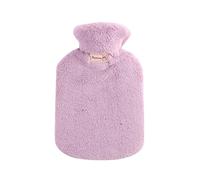 UKKO Bolsa agua caliente Botella De Agua Caliente De Invierno Con Forro De Pvc Grueso Y Cómoda Cubierta De Piel Artificial De Peluche Esponjosa-1800Ml - Purple