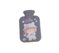 UKKO Bolsa agua caliente Botella De Agua Caliente Portátil Peluche A Prueba De Fríos Bolsa De Vellón Mano Femenina Botella De Agua Caliente Seguridad Explosión De Explosión-L-Pattern 3