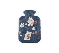 UKKO Bolsa agua caliente Botella De Agua Caliente Portátil Peluche A Prueba De Fríos Bolsa De Vellón Mano Femenina Botella De Agua Caliente Seguridad Explosión De Explosión-L-Pattern 2
