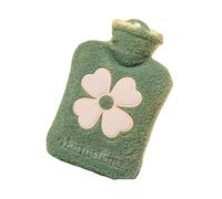 UKKO Bolsa Agua Caliente Botella De Agua Caliente Portátil Tesoro Cálido Tesoro Relleno Mano Calentador Mini Bolsas De Agua Caliente A Prueba De Explosiones-Mint Green-500Ml