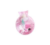 UKKO Bolsa agua caliente Botella De Agua Caliente Transparente Tesoro Cálido Treasure Warmer Con Mini Botella De Agua Caliente Portátil A Prueba De Explosiones-Plum