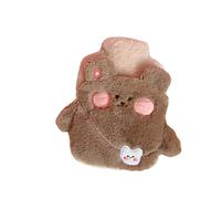 UKKO Bolsa agua caliente Dibujos Animados De Invierno Peluche Mano Cálido Regalo De Navidad Pareja Agua Caliente Botella De Agua Caliente Bolsa De Agua Caliente Artículos Para El Hogar-Brown Bear