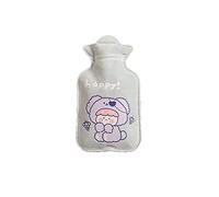 UKKO Bolsa Agua Caliente Pequeño Bandado De Agua Caliente Bolsa De Agua Caliente Corazón Corazón Mini Mini Calenta De Agua por Portendiente Mano Treasure Artículos para El Hogar-Cute Girl Green